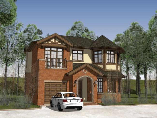 Modern Solo Villa 3D Model in SketchUp