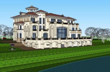 Modern Solo Villa Design | SketchUp 3D Model-BIM WORLD