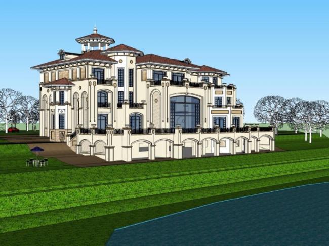 Modern Solo Villa Design | SketchUp 3D Model