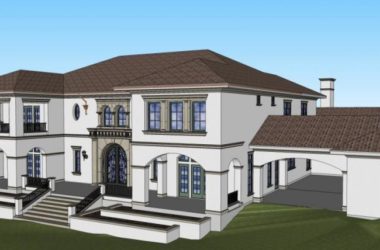 Modern Solo Villa SketchUp Model-BIM WORLD