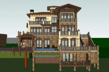 European-Style Stacked Villa Model in SketchUp-BIM WORLD