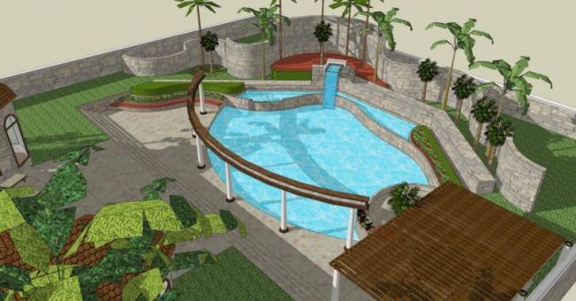 Modern Solo Villa Design | SketchUp 3D Model