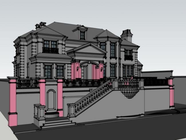 Modern Solo Villa Design | SketchUp 3D Model