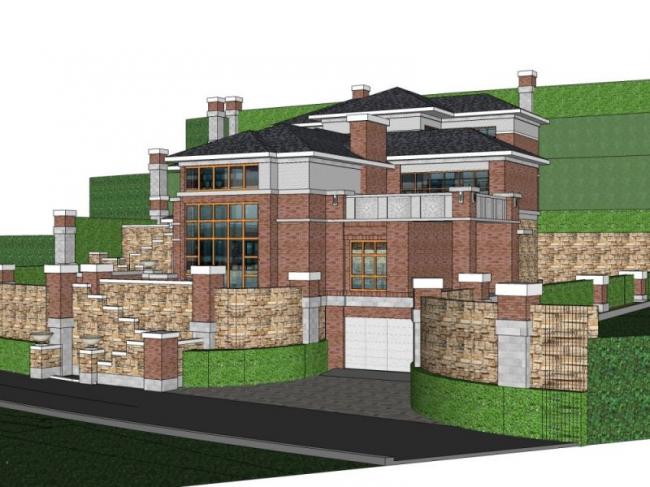 Modern Stacked Villa Design in SketchUp