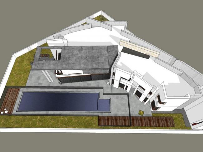 Modern Solo Villa Design | SketchUp 3D Model