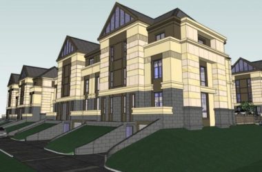 Modern Multi-Row Villa Model in SketchUp-BIM WORLD