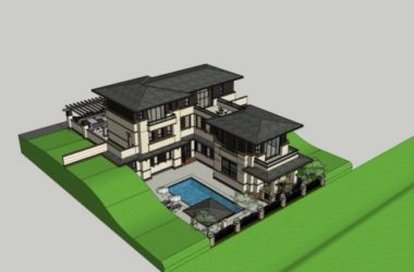 Modern Stacked Villa Design in SketchUp-BIM WORLD
