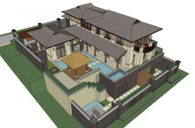 Modern Solo Villa Design | SketchUp Model Showcase-BIM WORLD
