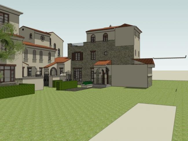 Classical Style Townhouse Villa Model in SketchUp