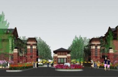 British-Style Villa Model with Gated Entrance in SketchUp-BIM WORLD
