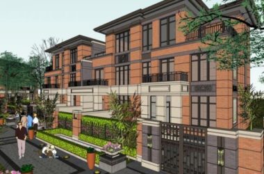 Modern Twin Villa Design in SketchUp Model-BIM WORLD