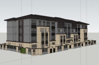 Modern Chinese Multi-Row Villa Model in SketchUp-BIM WORLD
