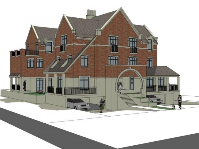 European-Style Double Split Villa SketchUp Model