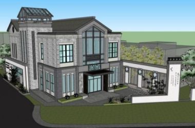 Modern Chinese Style Solo Villa | SketchUp 3D Model-BIM WORLD