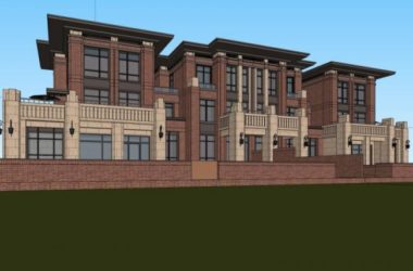 Modern Multi-Row Villa Model in SketchUp-BIM WORLD
