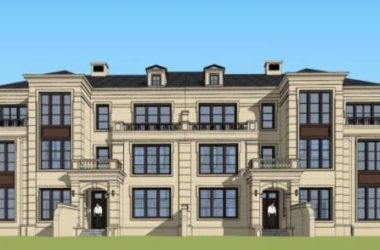 Modern Twin Villa Design | SketchUp 3D Model-BIM WORLD