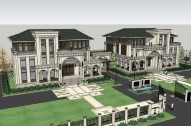 Classical Twin Villa Model in SketchUp-BIM WORLD