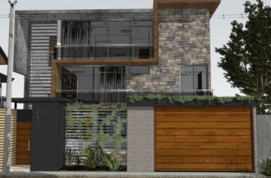Modern Solo Villa Design in SketchUp Model-BIM WORLD