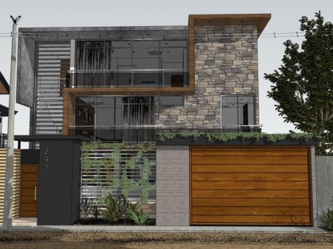 Modern Solo Villa Design in SketchUp Model
