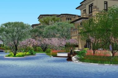 Modern Multi-Row Villa Design in SketchUp-BIM WORLD