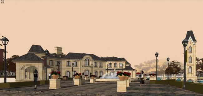 Modern Single-Family Villa Cluster | SketchUp 3D Model