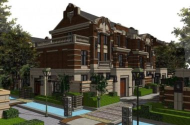 European-Style Multi-Row Villa Model in SketchUp-BIM WORLD