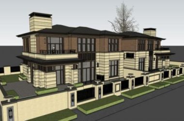 Classical Twin Villa Model in SketchUp-BIM WORLD