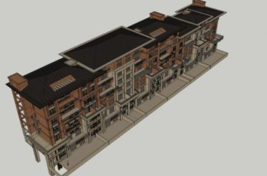 European-Style Multi-Row Villa Model in SketchUp-BIM WORLD