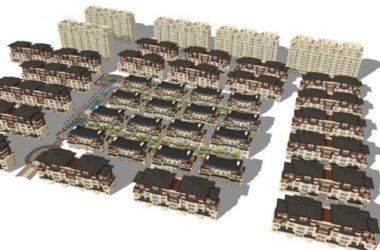 Classical Style Villa Cluster Model in SketchUp-BIM WORLD