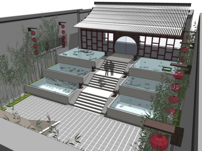 SketchUp Model of a Traditional Chinese Courtyard Villa