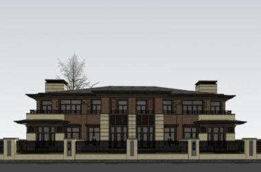 Modern Twin Villa Design | SketchUp 3D Model-BIM WORLD