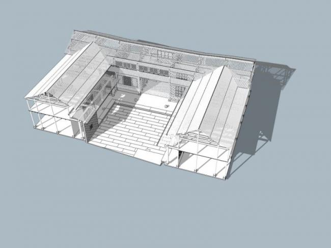 Chinese-Style Solo Villa Model in SketchUp