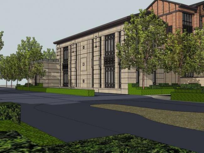 Multi-Story European Classical Style Villa Clubhouse 3D Model in SketchUp