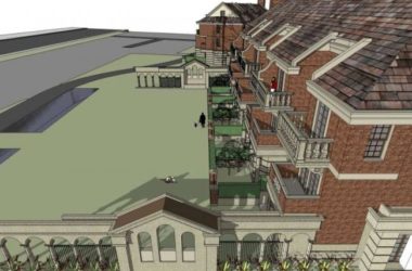 SketchUp Villa Model: British Classical Style Row House Design-BIM WORLD