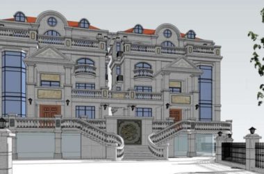 Classical Twin Villa Model in SketchUp-BIM WORLD
