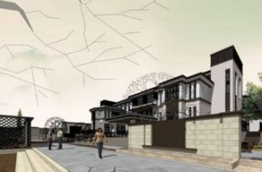 Modern Chinese-Style Villa and Hotel Courtyard SketchUp Model-BIM WORLD