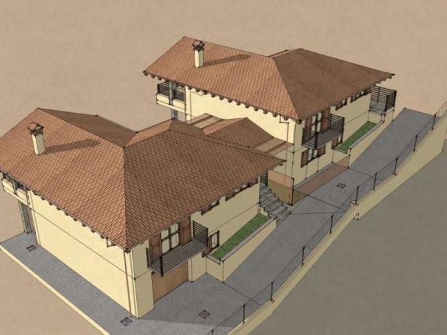 Classical Stacked Villa Model in SketchUp