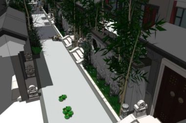 SketchUp Model of a Chinese-Style Row Villa-BIM WORLD
