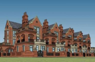 Classical Style Townhouse Villa Model in SketchUp-BIM WORLD
