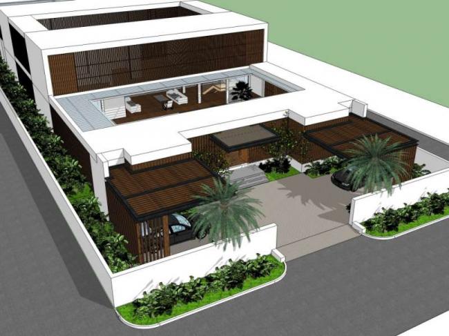 Modern Solo Villa Design | SketchUp 3D Model