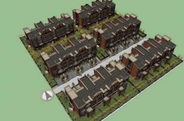 European-Style Villa Cluster 3D Model in SketchUp-BIM WORLD