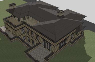 Classical Single-Family Villa Model in SketchUp-BIM WORLD