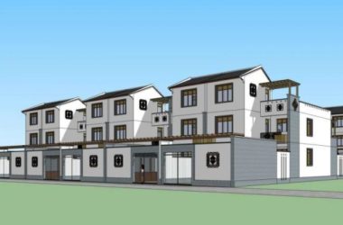 Chinese-Style Villa Cluster Model in SketchUp-BIM WORLD