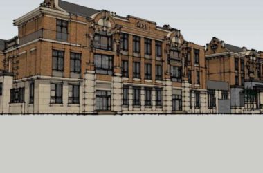 European Classical Multi-Row Villa Model in SketchUp-BIM WORLD