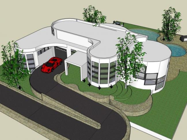 Modern Solo Villa Design | SketchUp 3D Model