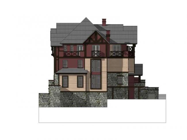 SketchUp Double Split Villa Model in European Classical Style