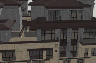Modern Chinese Stacked Villa Model in SketchUp-BIM WORLD