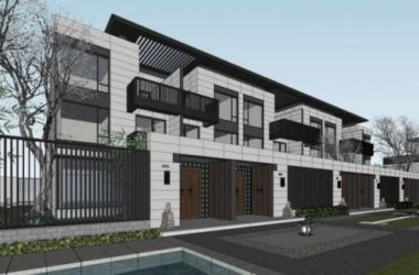 Modern Chinese Multi-Row Villa Model in SketchUp-BIM WORLD