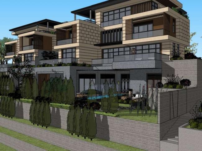 Classical Twin Villa Model in SketchUp