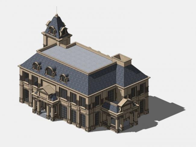 European-Style Classical Villa Model in SketchUp | Solo Villa Design